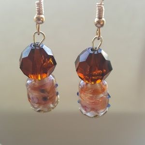 Brown/ Golden/ Flower 🌼 Statement Earrings⭐️